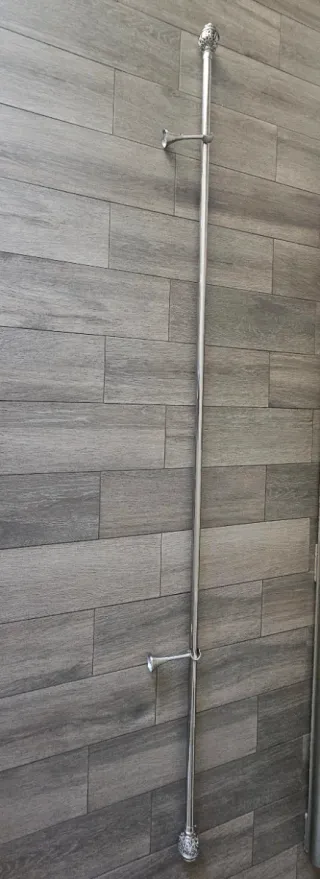 Barra Cortina Acero Inoxidable de 3m con cortina