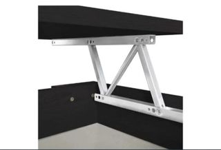 Mesa de centro elevable marrón 90x50cm