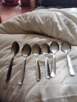 Juego de 6 cucharillas de postre/café
