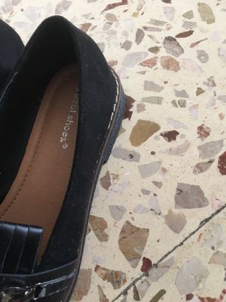 Scarpe basse donna nere con strass