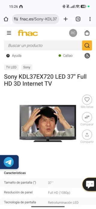 Televisor Sony Bravia 37