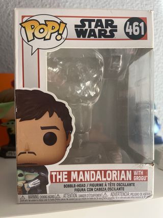 Funko Pop Star Wars Mandalorian con Grogu