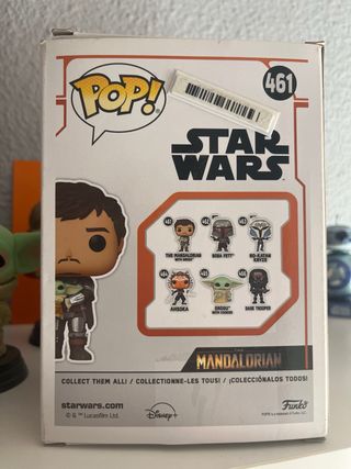 Funko Pop Star Wars Mandalorian con Grogu