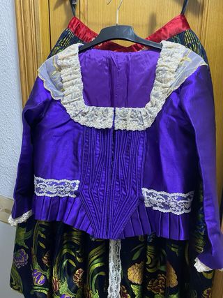 Indumentaria Fallera Negra Multicolor