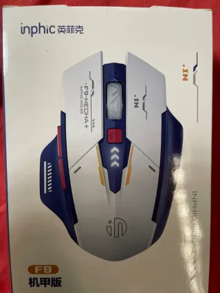 Ratón Gamer Inphic Blanco y Azul