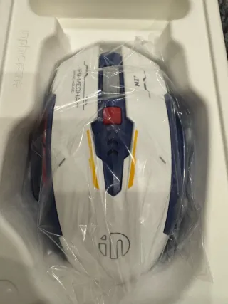 Ratón Gamer Inphic Blanco y Azul