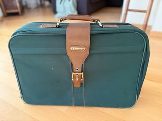 Maleta Grande Samsonite Cuero Verde