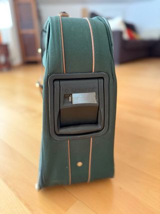 Maleta Grande Samsonite Cuero Verde