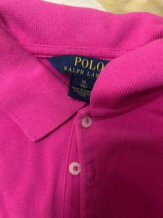Polo Ralph Lauren rosa manga larga XL talla niña