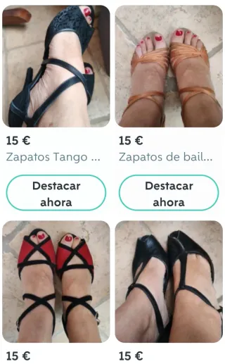 Pack Zapatos Tango Piel T39-40 diferentes marcas.