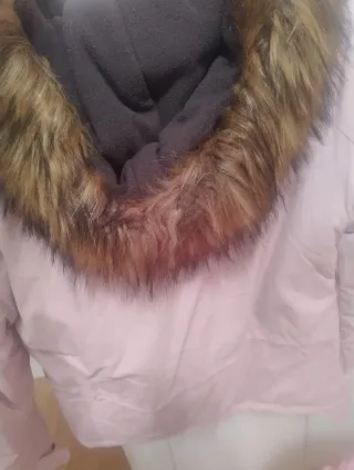 Abrigo de nieve rosa mujer