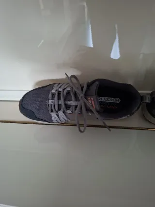 Zapatillas Skechers Trail Gris Naranja