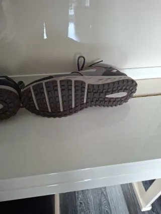 Zapatillas Skechers Trail Gris Naranja