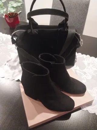 Bolso Parfois y Botines Negras (regalo)