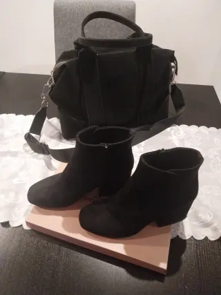 Bolso Parfois y Botines Negras (regalo)