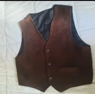 Chaleco de ante marrón Talla M