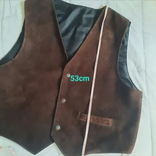 Chaleco de ante marrón Talla M