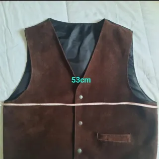 Chaleco de ante marrón Talla M