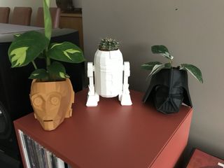 Macetas Star Wars C3PO, R2D2 y Darth Vader