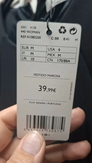 Vestido Mango Negro Suit collection