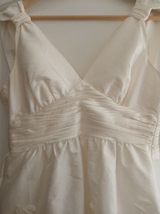 Vestido fiesta vintage blanco