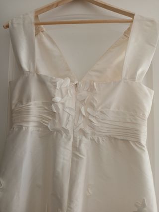 Vestido fiesta vintage blanco
