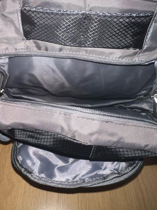 Mochila Newport Negra y Gris