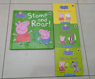 4 libros de Peppa Pig en inglés