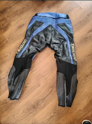 Traje de moto 2 piezas Teknic azul y negro