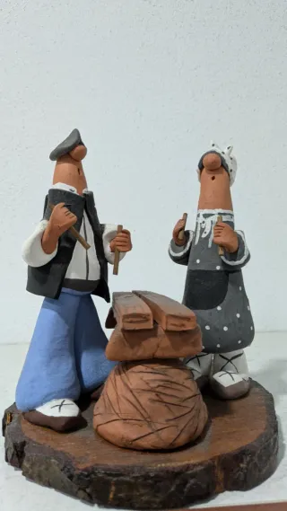 Txalapartaris de cerámica