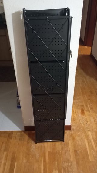Estantería plegable negra