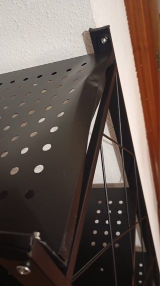 Estantería plegable negra