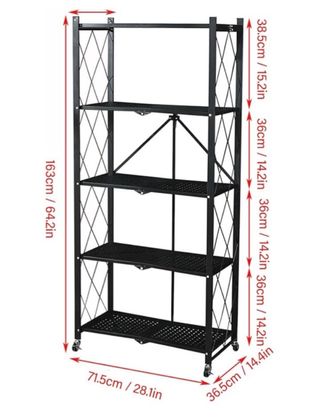 Estantería plegable negra
