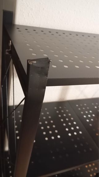 Estantería plegable negra