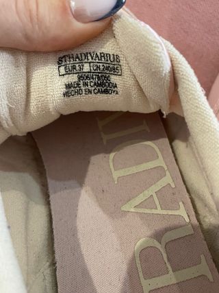 Zapatillas Stradivarius Rosa Talla 37