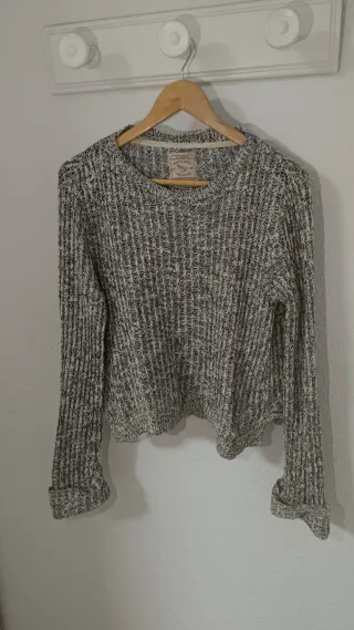 Jersey Pull&Bear gris jaspeado