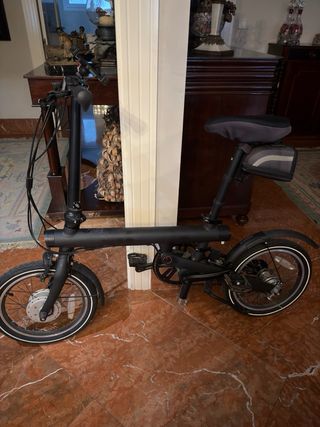 Bicicleta Eléctrica Plegable Negra