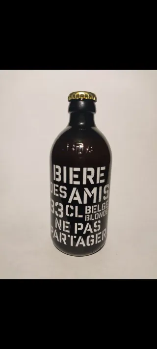 Botella Cerveza Belga Bière des Amis VACÍA