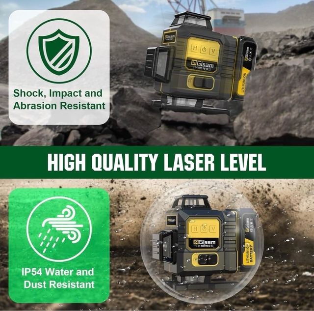 Livella Laser GISAM 4D 16 Linee + Valigetta