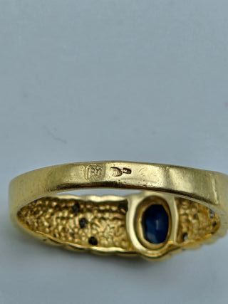 Anillo de Oro 18K, Diamantes, 3,26gr, T-16