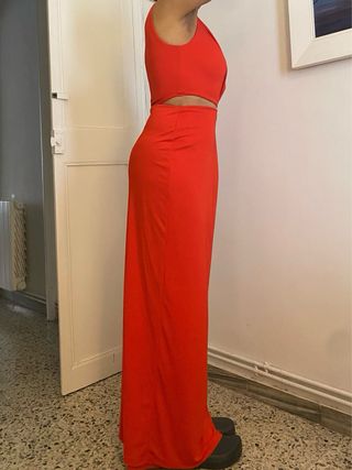 Vestido rojo largo