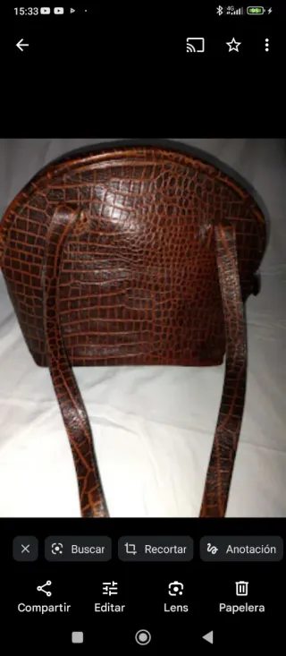 Bolso vintage piel cocodrilo