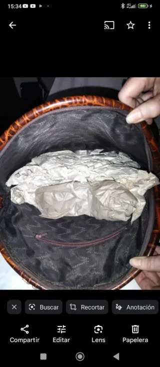 Bolso vintage piel cocodrilo