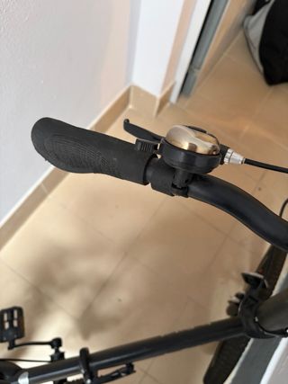 Bicicleta plegable negra