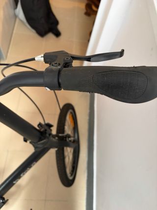 Bicicleta plegable negra