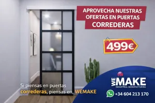 Puerta corredera cristalera