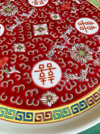 TETERA Y BANDEJA DE PORCELANA CHINA DE COLECCIÓN