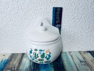 Salero Cerámica Blanca Futura La Bolata Home