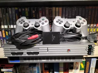 Consola Sony Playstation 2 fat Plata