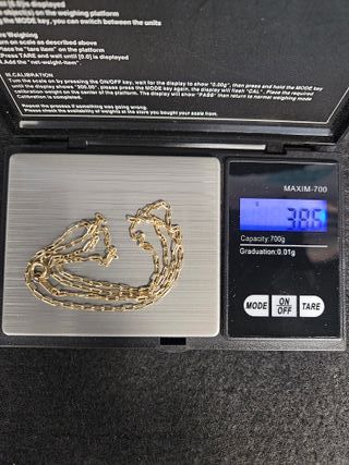 Cadena Oro 18K Bilbao Maciza 3,85gr 52cm